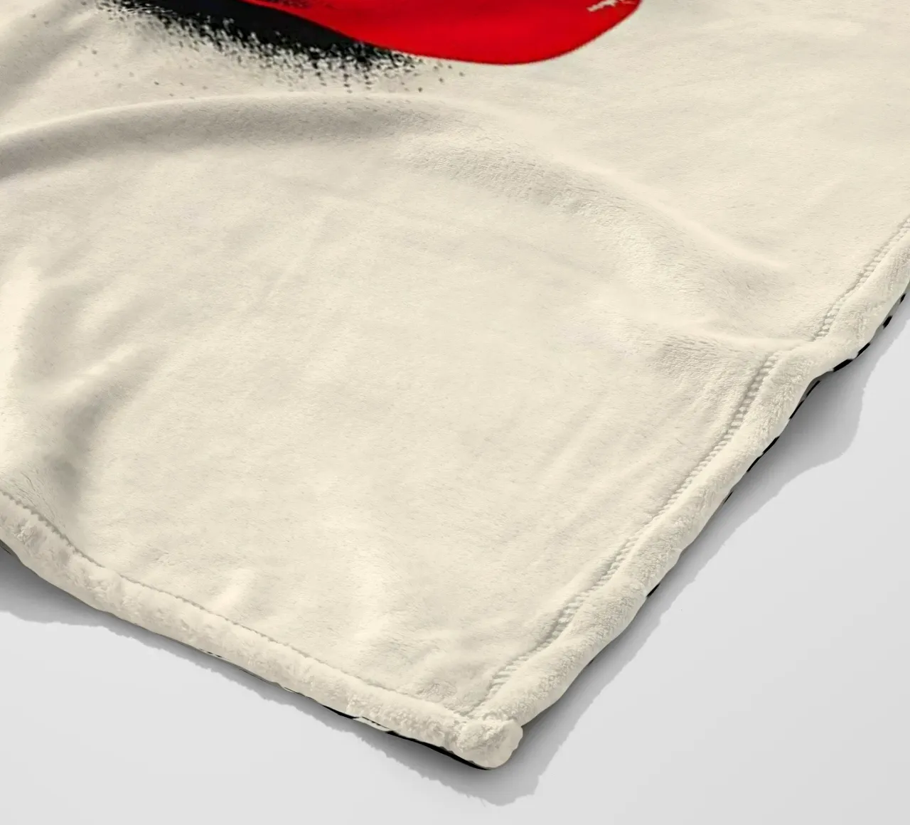 Red Lips Pop Art - Halftone Glamour Print fleece blanket by NorwesClub
