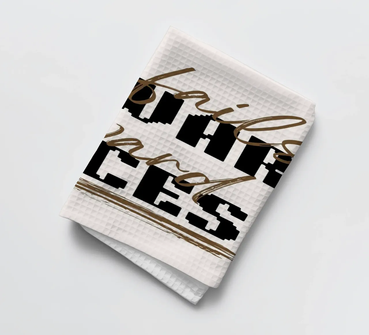 "Affiche typographique "Un pas en avant vers la réussite torchon de NorwesClub