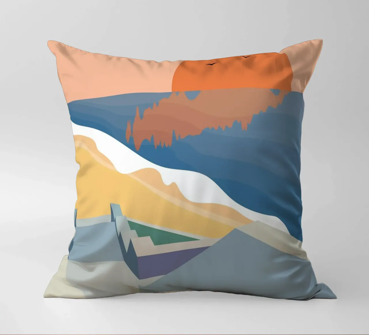 Scale sulla spiaggia cuscino da pierosvisuals