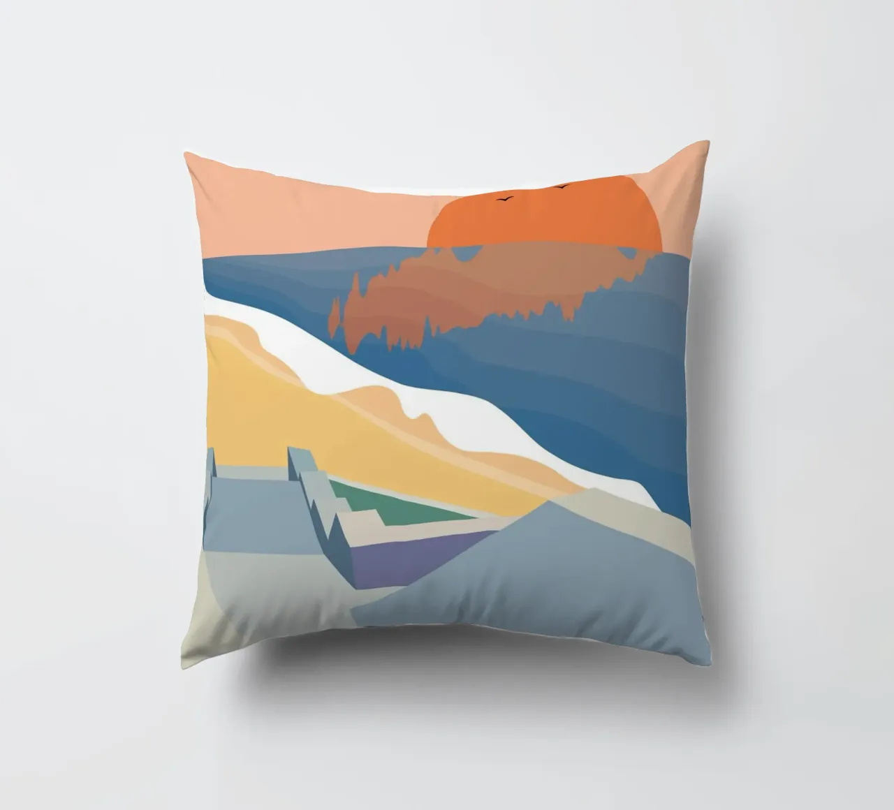 Scale sulla spiaggia cuscino da pierosvisuals