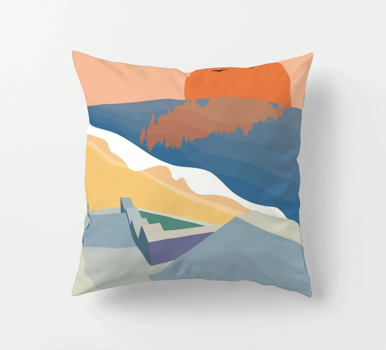 Scale sulla spiaggia cuscino da pierosvisuals