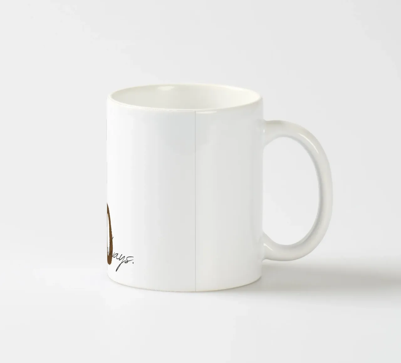 "Poster tipografico d'ispirazione "Sii gentile sempre tazza in ceramica da NorwesClub