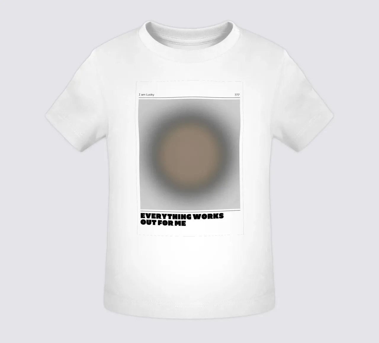 Lucky Aura Verloop Kunstdruk - Manifestatie Poster baby t-shirt van NorwesClub