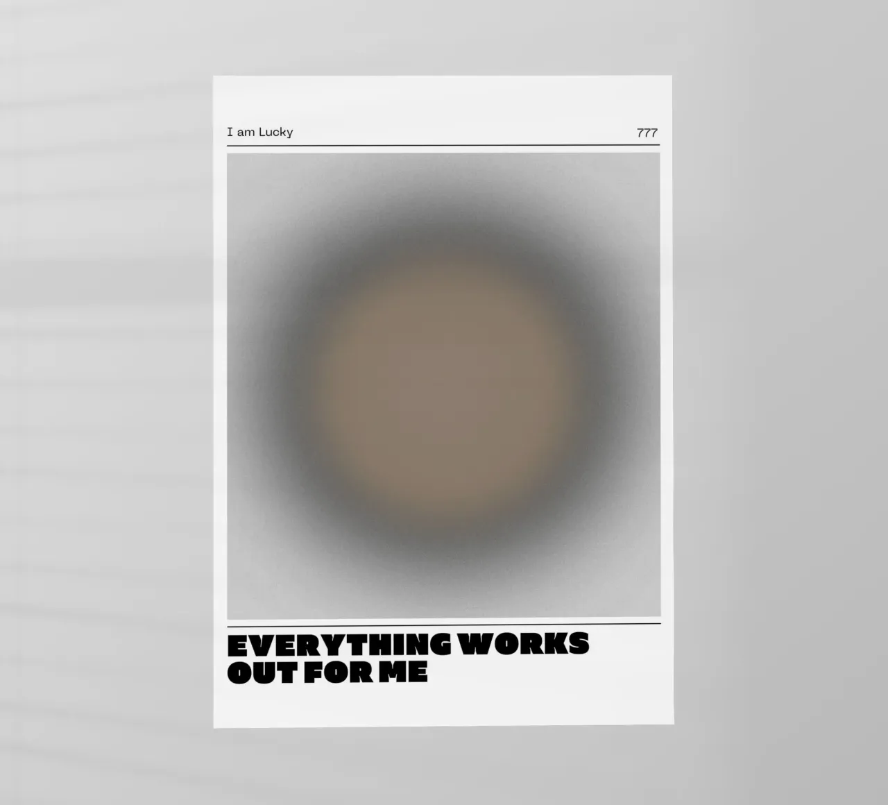 Lucky Aura Gradient Art Print - Manifestation Poster backlit film by NorwesClub