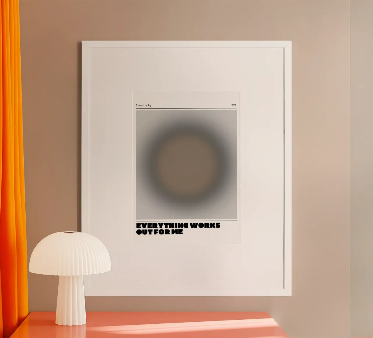 Lucky Aura Gradient Art Print - Poster de Manifestation hahnemühle de NorwesClub