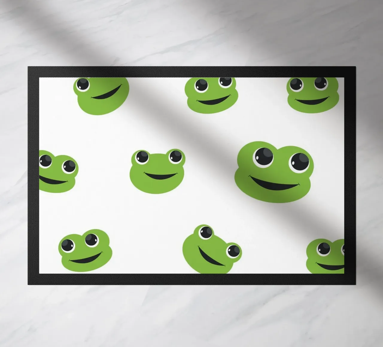 Cute frog doormat by gulsengunel