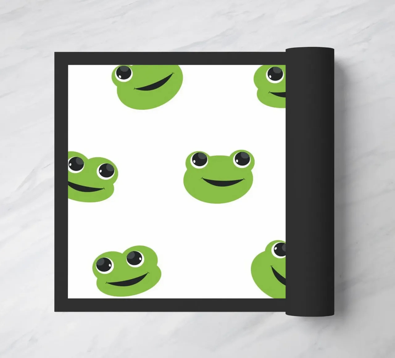 Cute frog doormat by gulsengunel