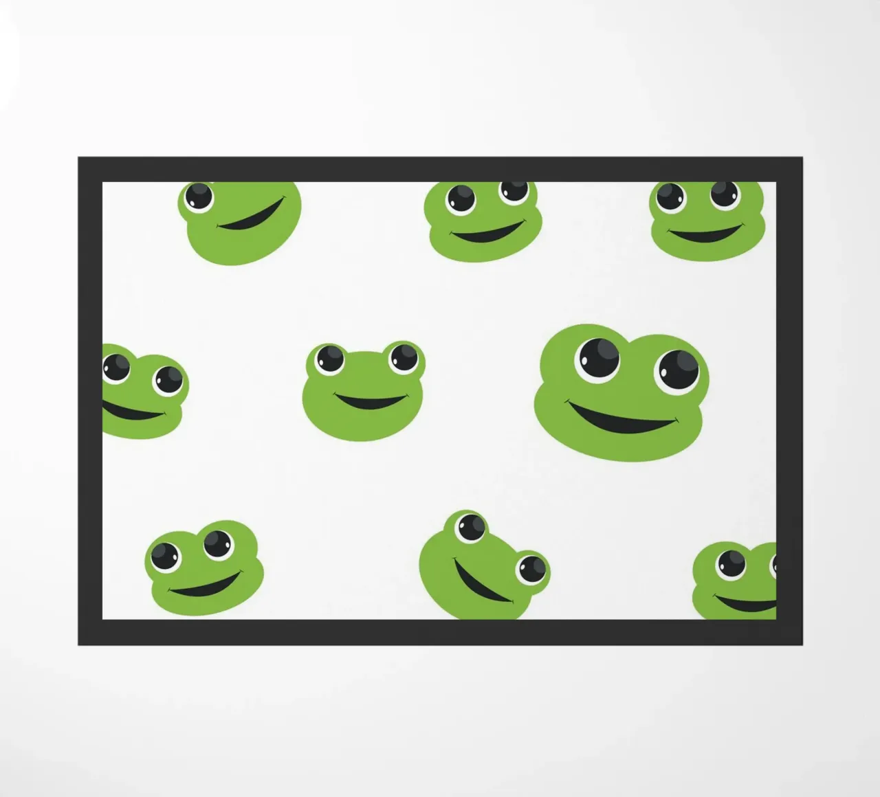 Cute frog doormat by gulsengunel