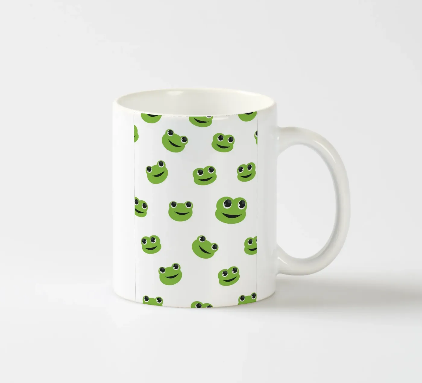 Cute frog ceramic mug by gulsengunel