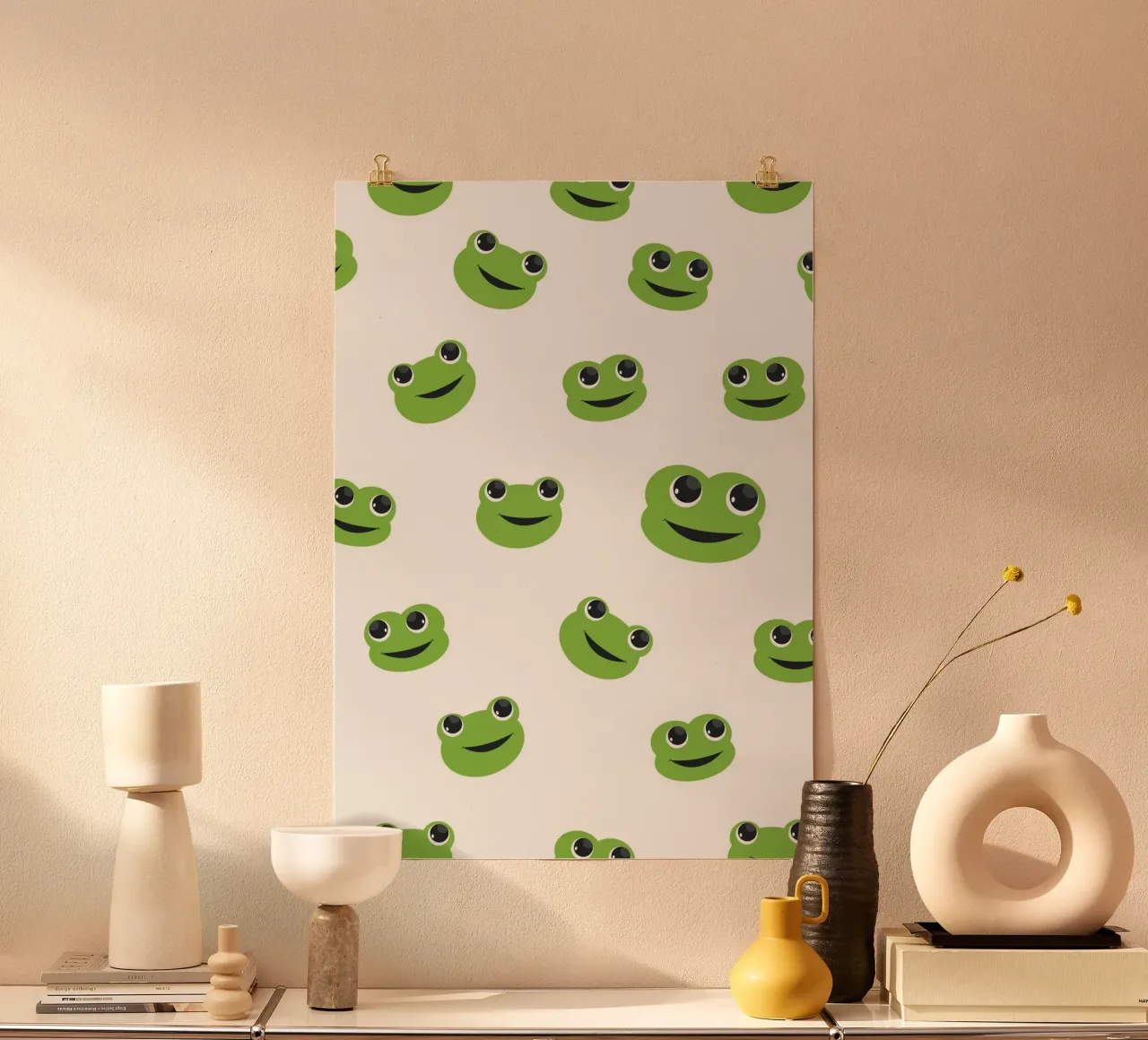 Cute frog poster by gulsengunel