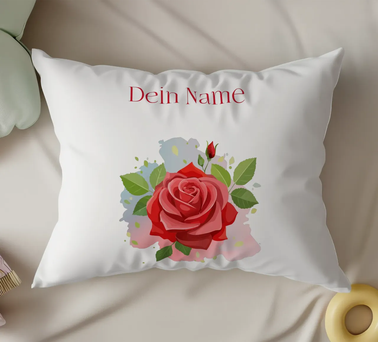 Fiore di nascita - Rosa di giugno cuscino da Geburtsblume