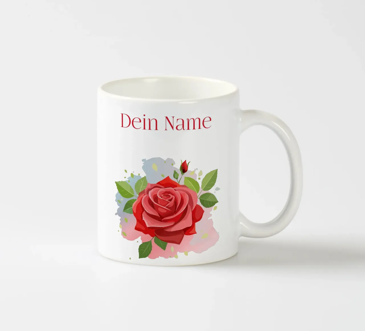Fiore di nascita - Rosa di giugno tazza in ceramica da Geburtsblume