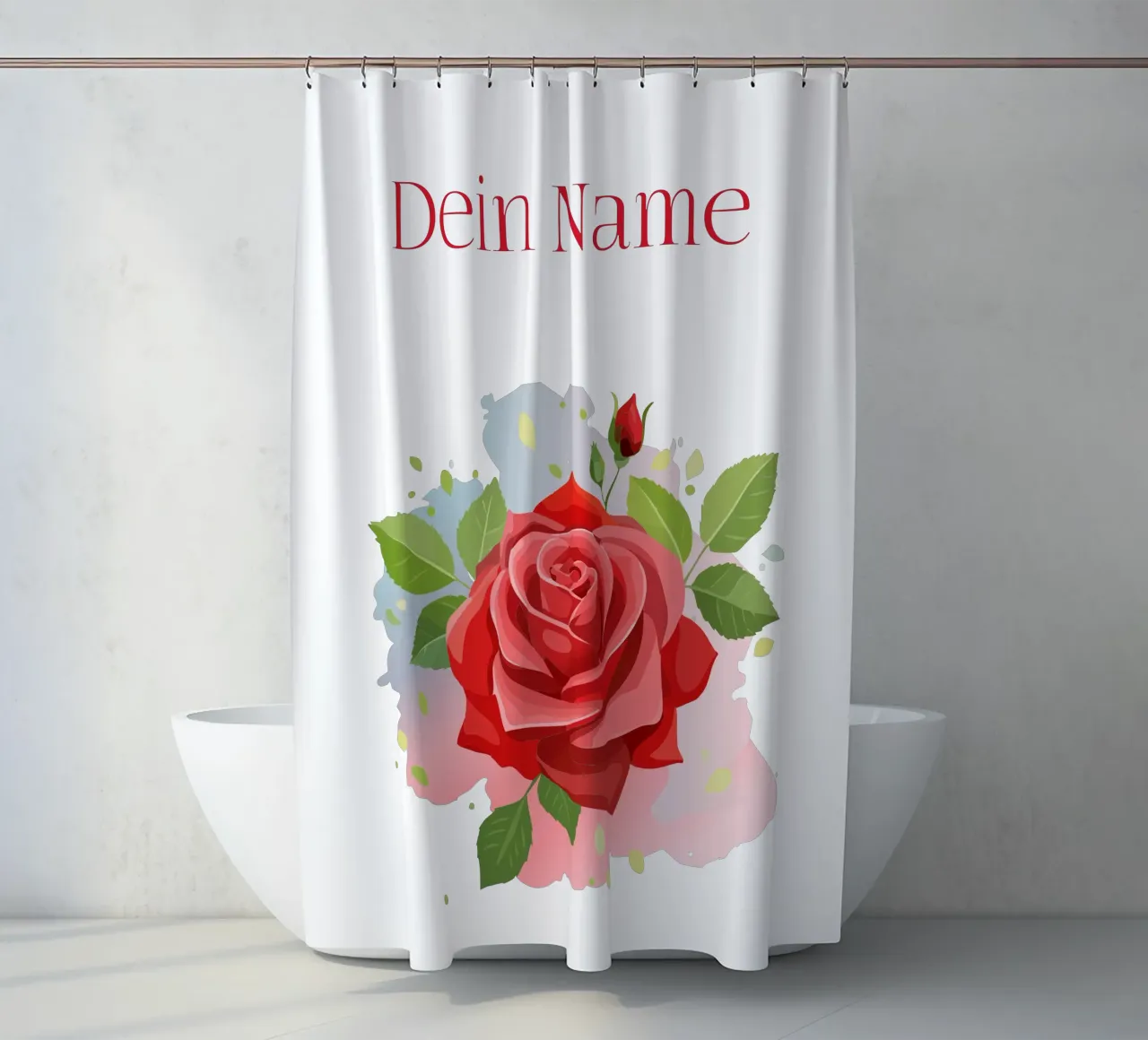 Fiore di nascita - Rosa di giugno tenda da doccia da Geburtsblume