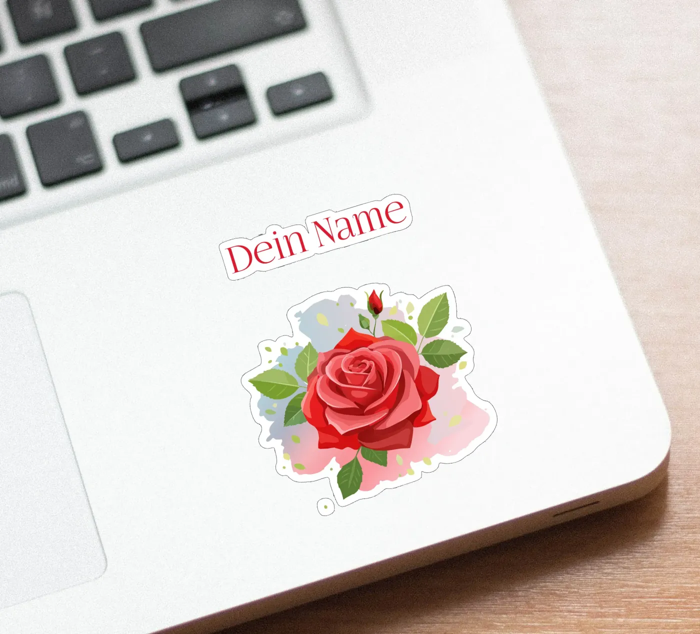 Birth flower - June Rose adesivo da Geburtsblume