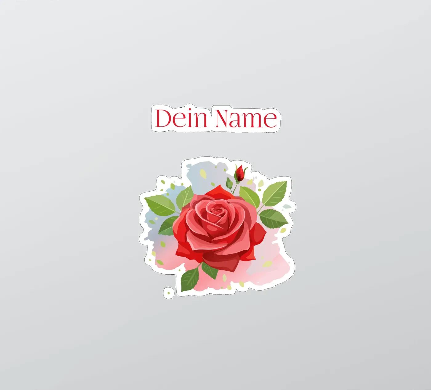 Birth flower - June Rose adesivo da Geburtsblume