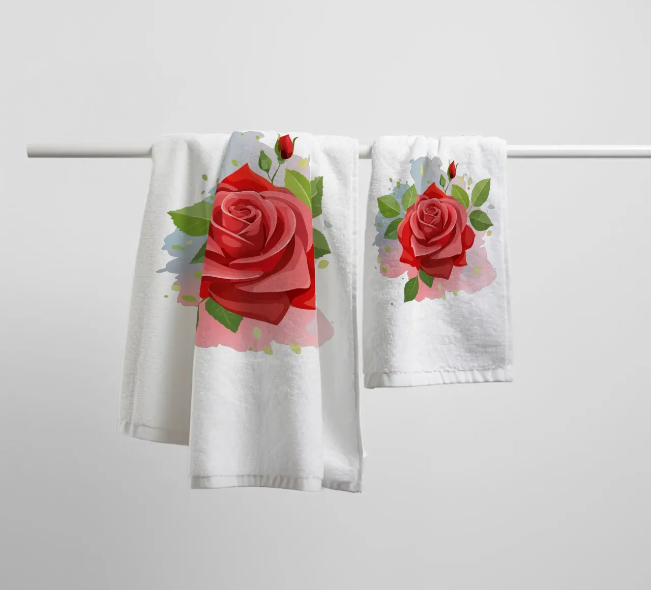 Birth flower - June Rose towel by Geburtsblume