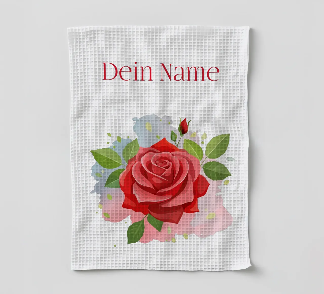 Birth flower - June Rose tea towel by Geburtsblume