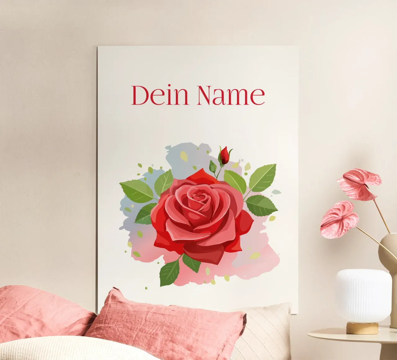 Fiore di nascita - Rosa di giugno carta hahnemühle da Geburtsblume