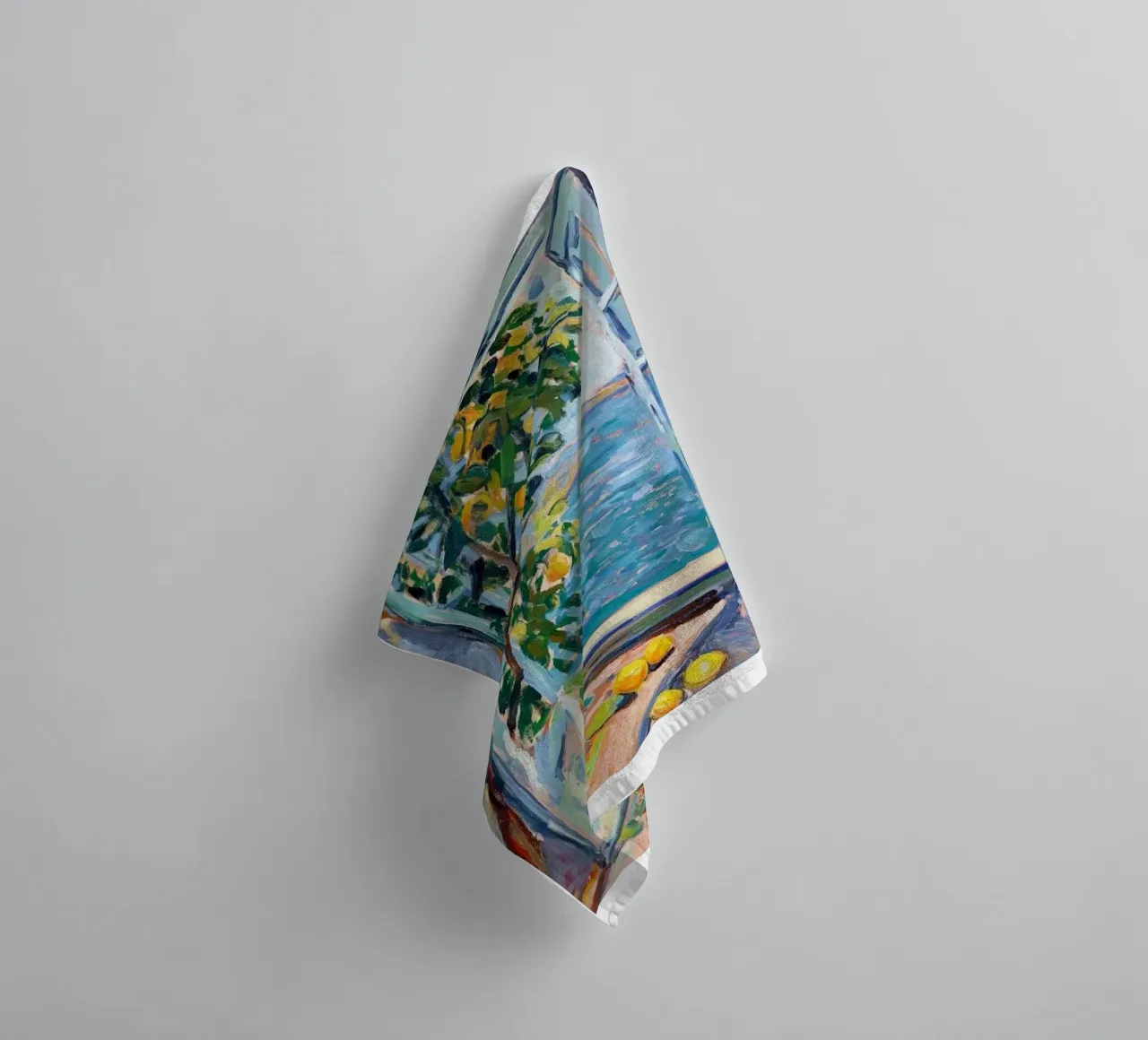 lemons falling on the window towel by gudikan store