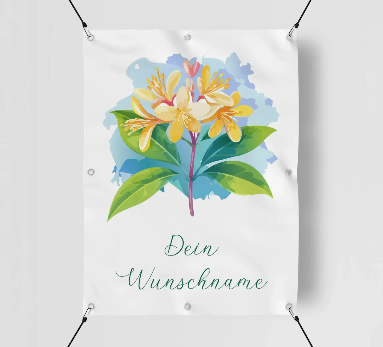 Fiore di nascita - Caprifoglio di giugno telo in pvc da Geburtsblume