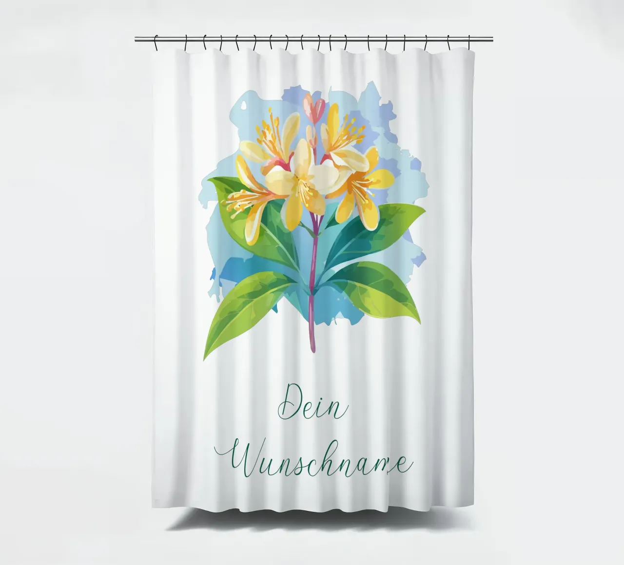 Fiore di nascita - Caprifoglio di giugno tenda da doccia da Geburtsblume