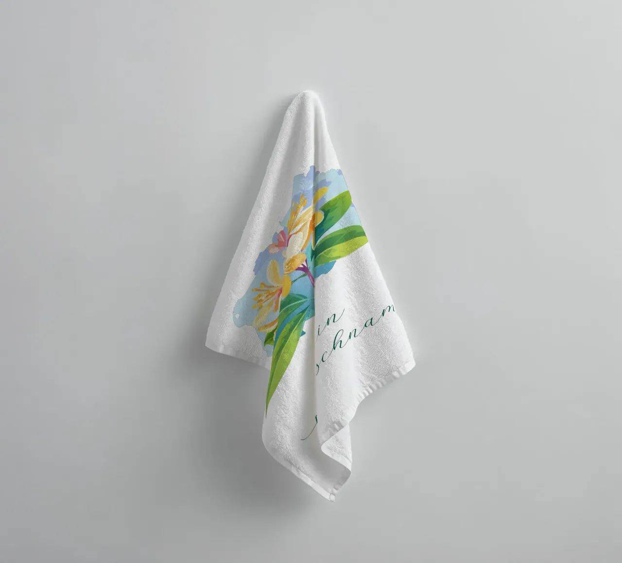 Fiore di nascita - Caprifoglio di giugno asciugamano da bagno da Geburtsblume