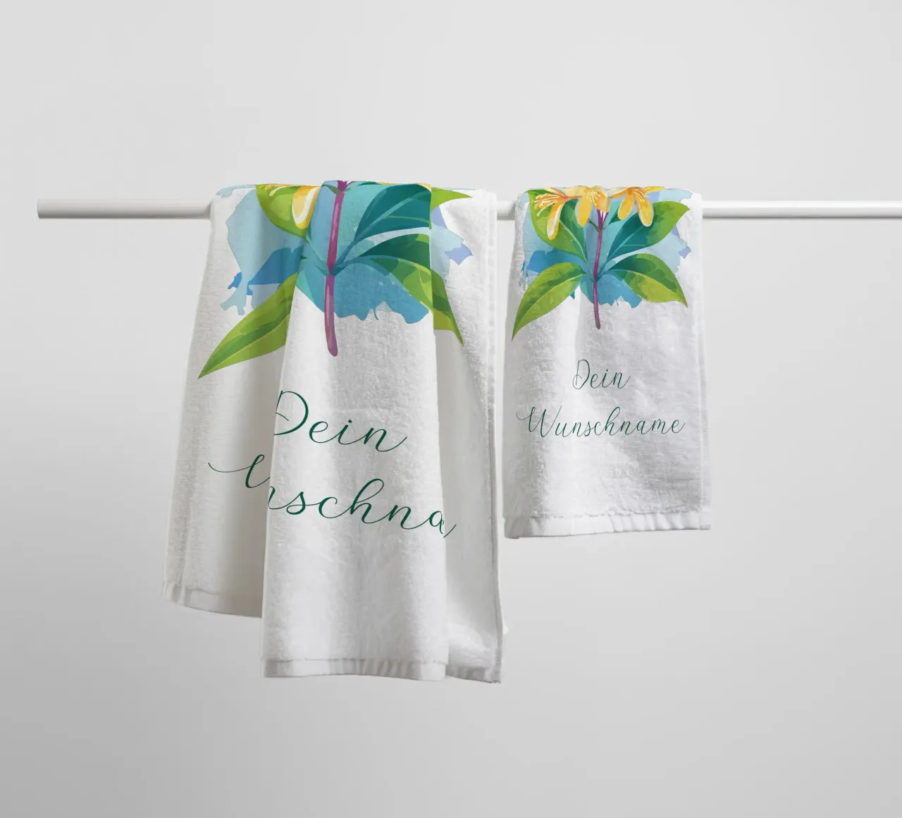 Fiore di nascita - Caprifoglio di giugno asciugamano da bagno da Geburtsblume