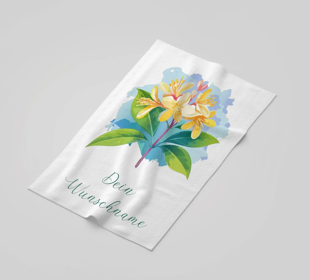 Fiore di nascita - Caprifoglio di giugno telo mare da Geburtsblume