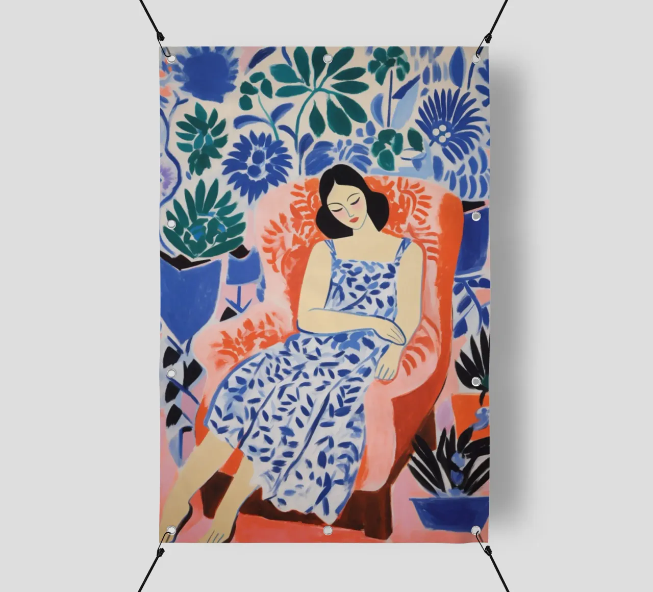 donna che dorme relax telo in pvc da gudikan store