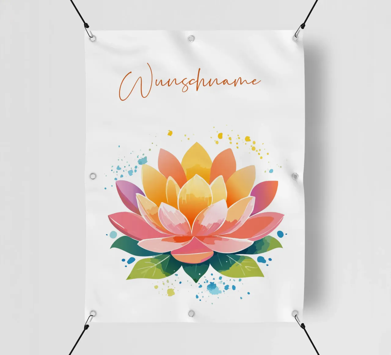 Fiore di nascita - Loto di luglio telo in pvc da Geburtsblume