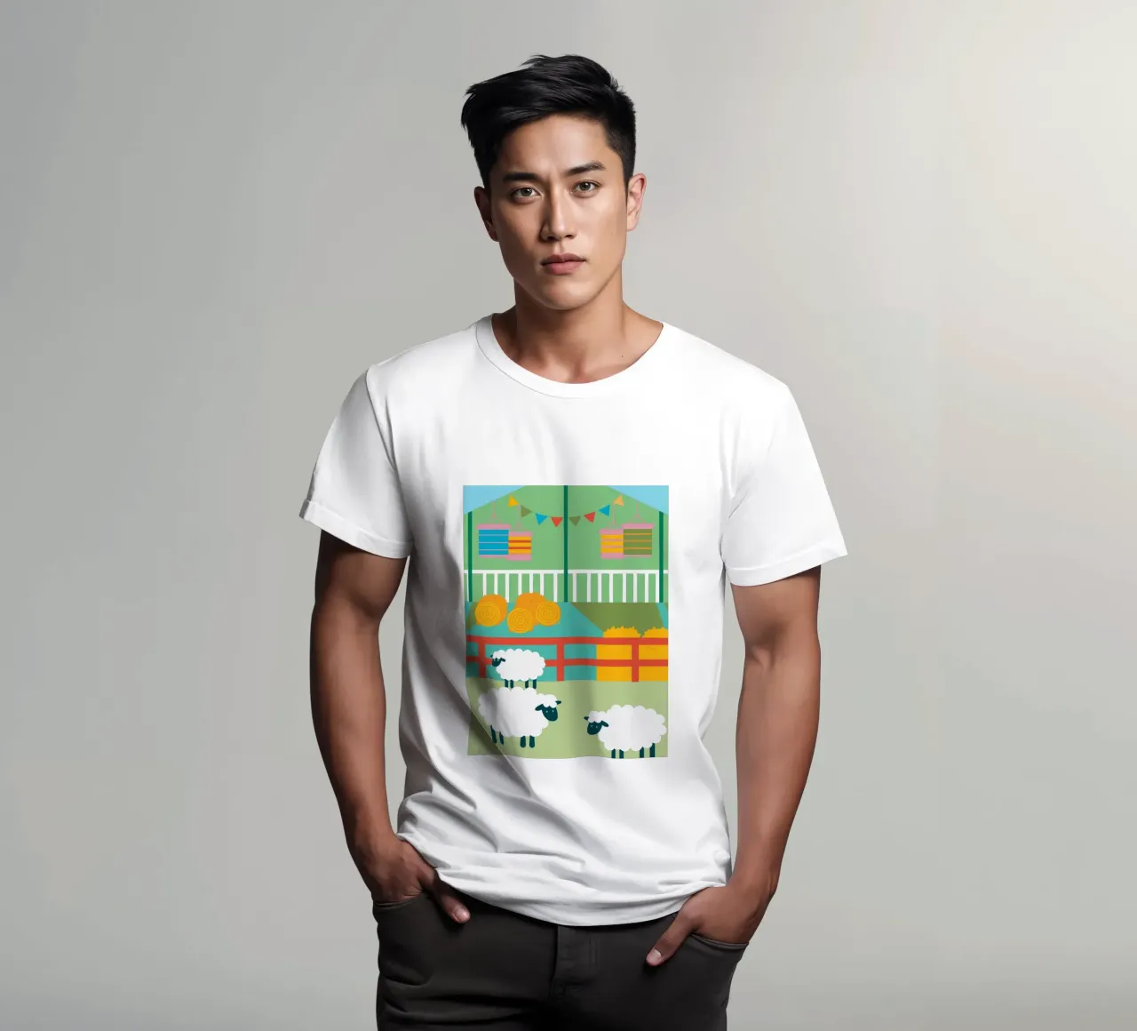 Allevamento di pecore t-shirt da CUTE ANIMALS