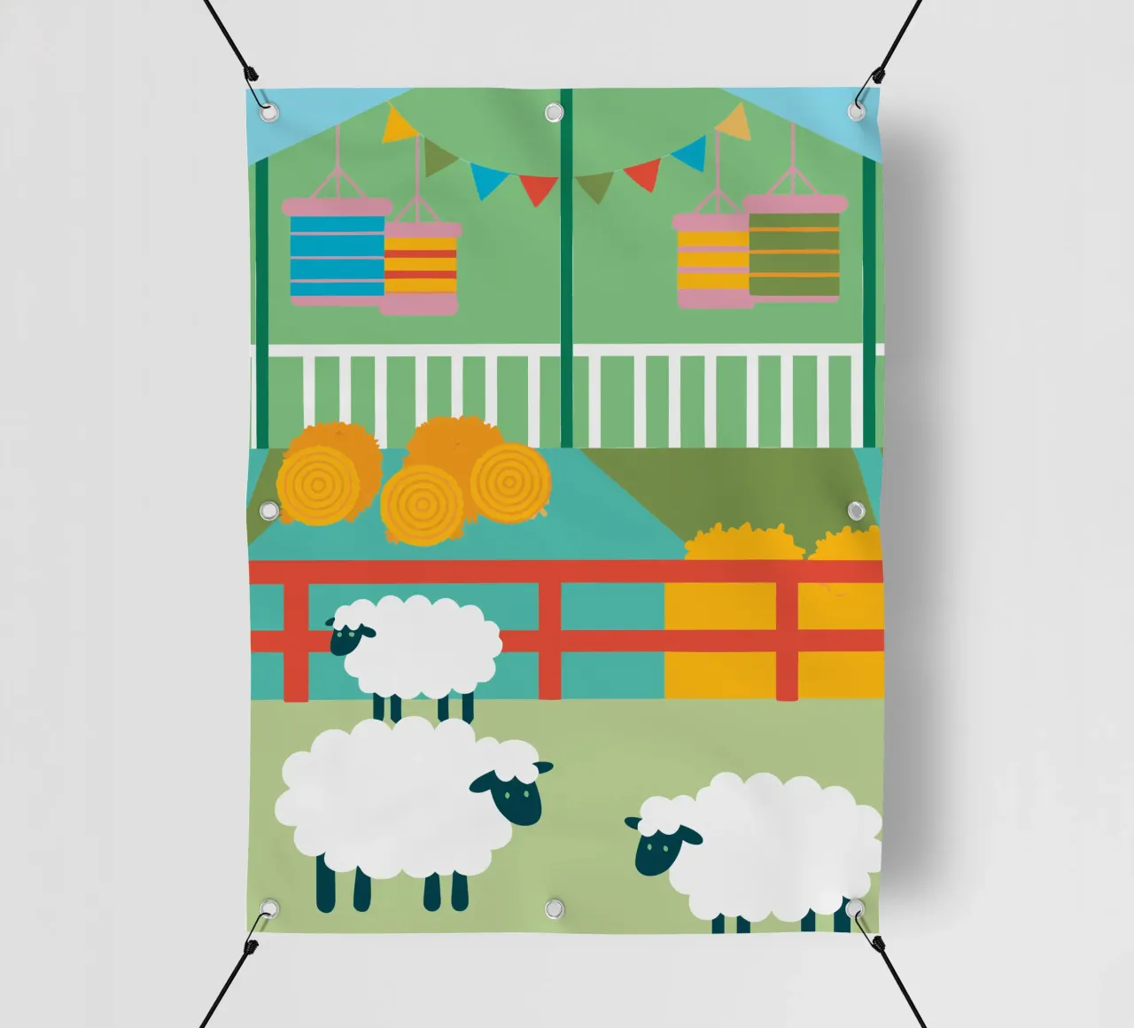 Allevamento di pecore telo in pvc da CUTE ANIMALS