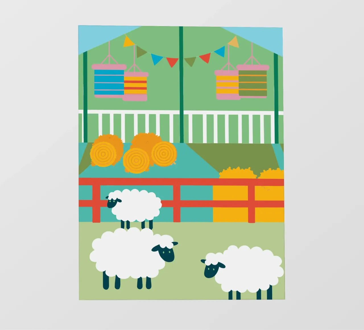 Allevamento di pecore telo in pvc da CUTE ANIMALS