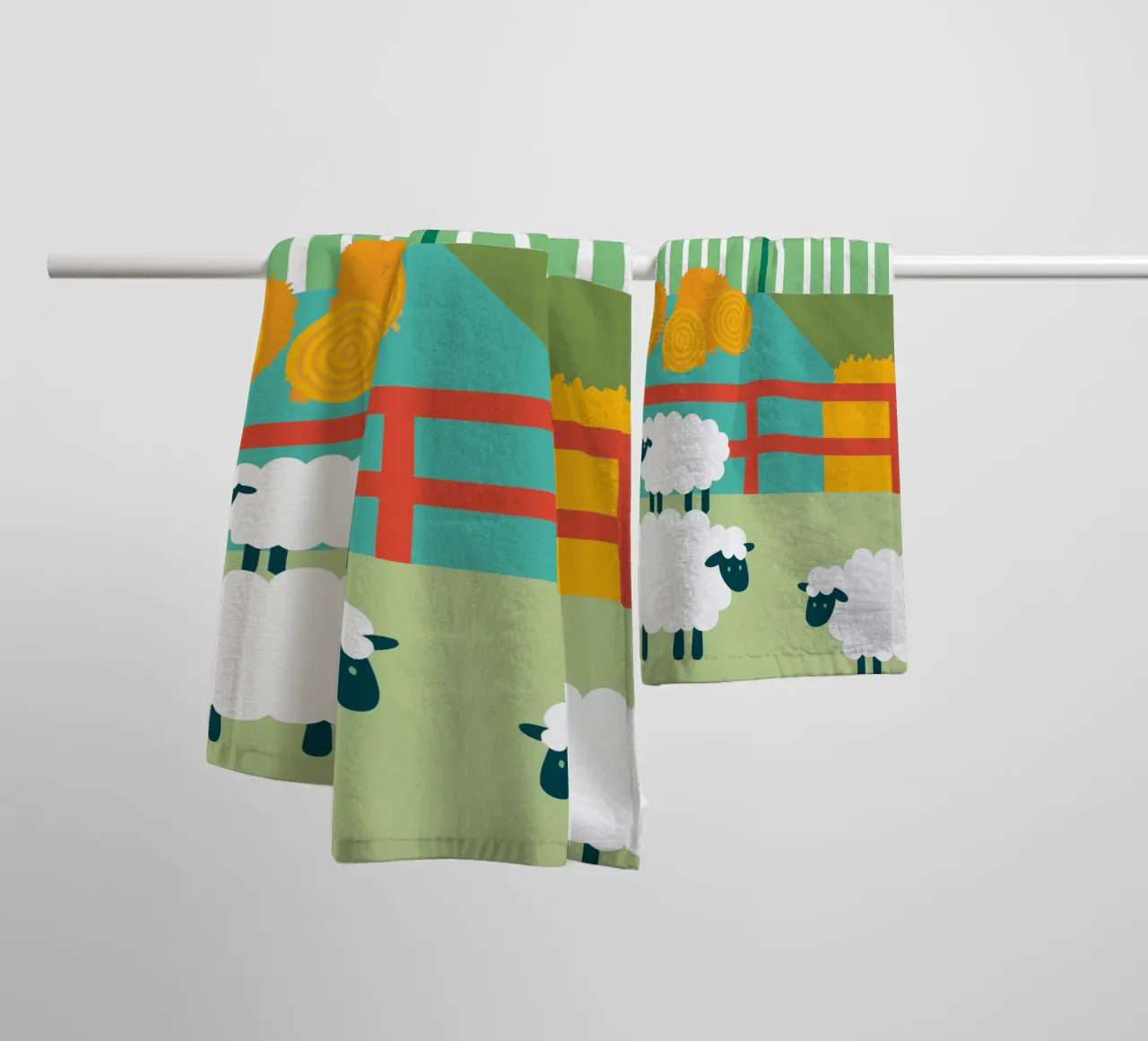 Allevamento di pecore asciugamano da bagno da CUTE ANIMALS