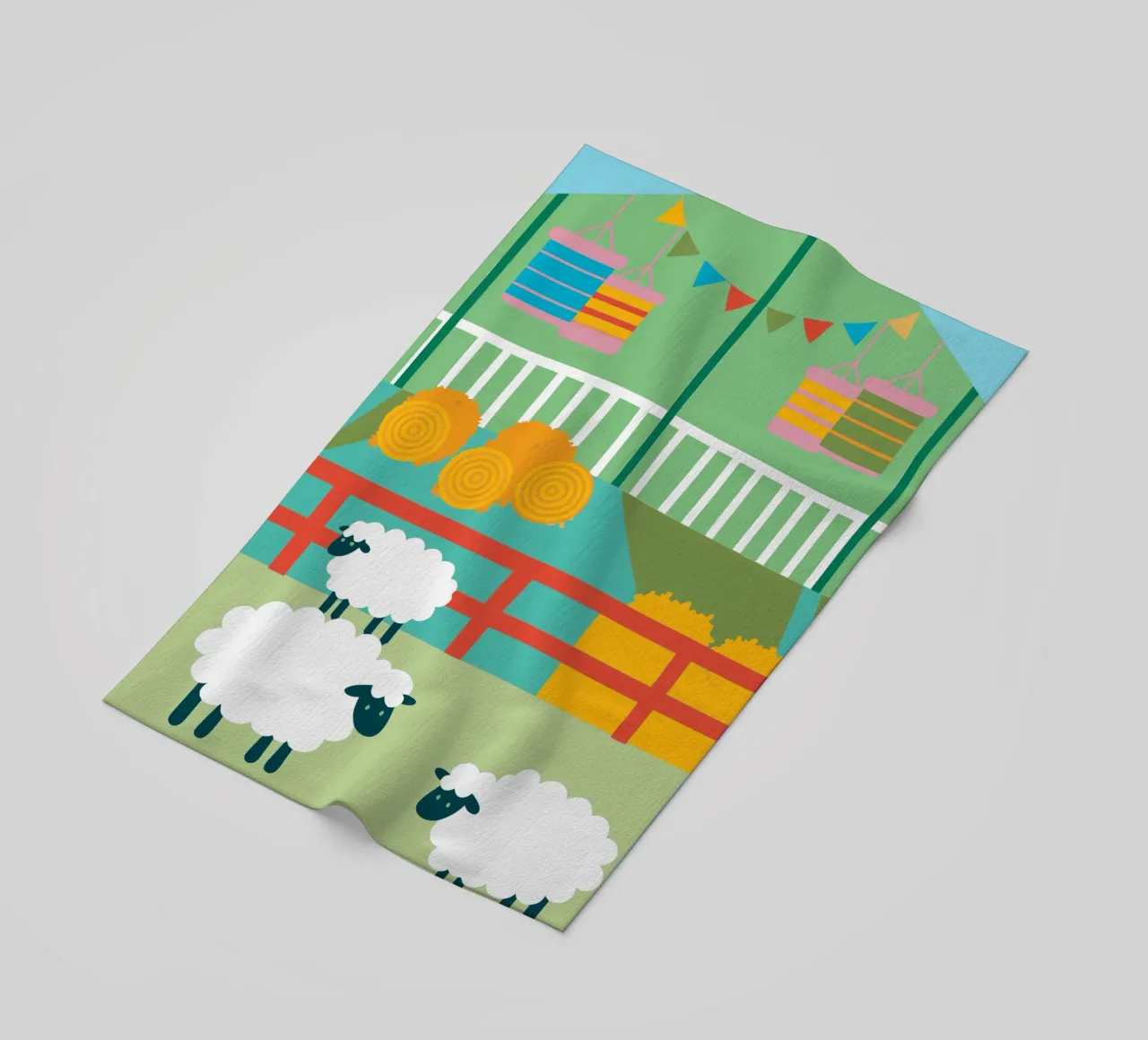 Allevamento di pecore telo mare da CUTE ANIMALS