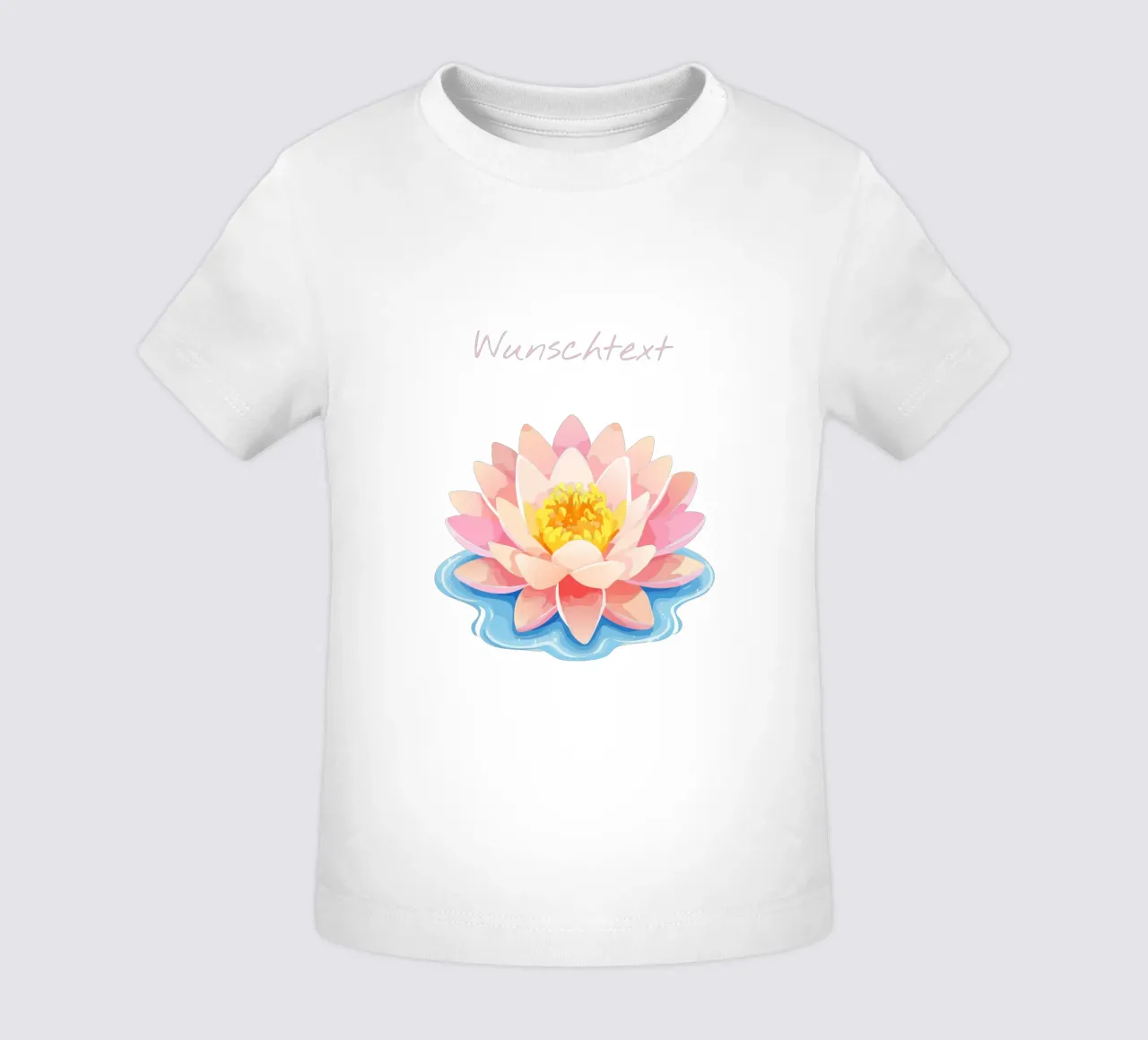 Fiore di nascita - ninfea di luglio / giglio d'acqua maglietta neonato da Geburtsblume