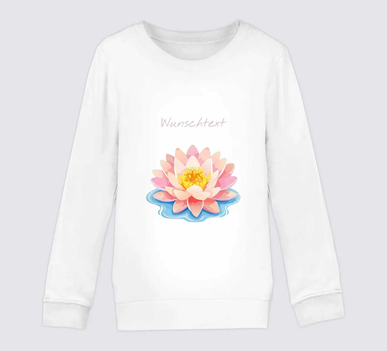 Fiore di nascita - ninfea di luglio / giglio d'acqua felpa bambino da Geburtsblume
