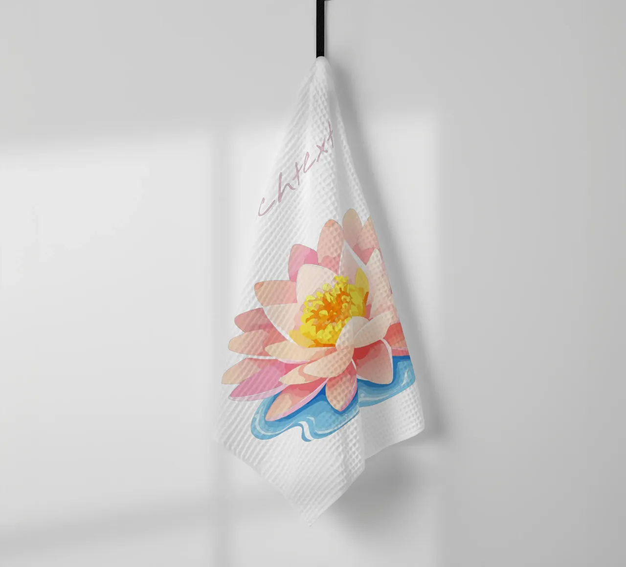 Fiore di nascita - ninfea di luglio / giglio d'acqua canovaccio da cucina da Geburtsblume