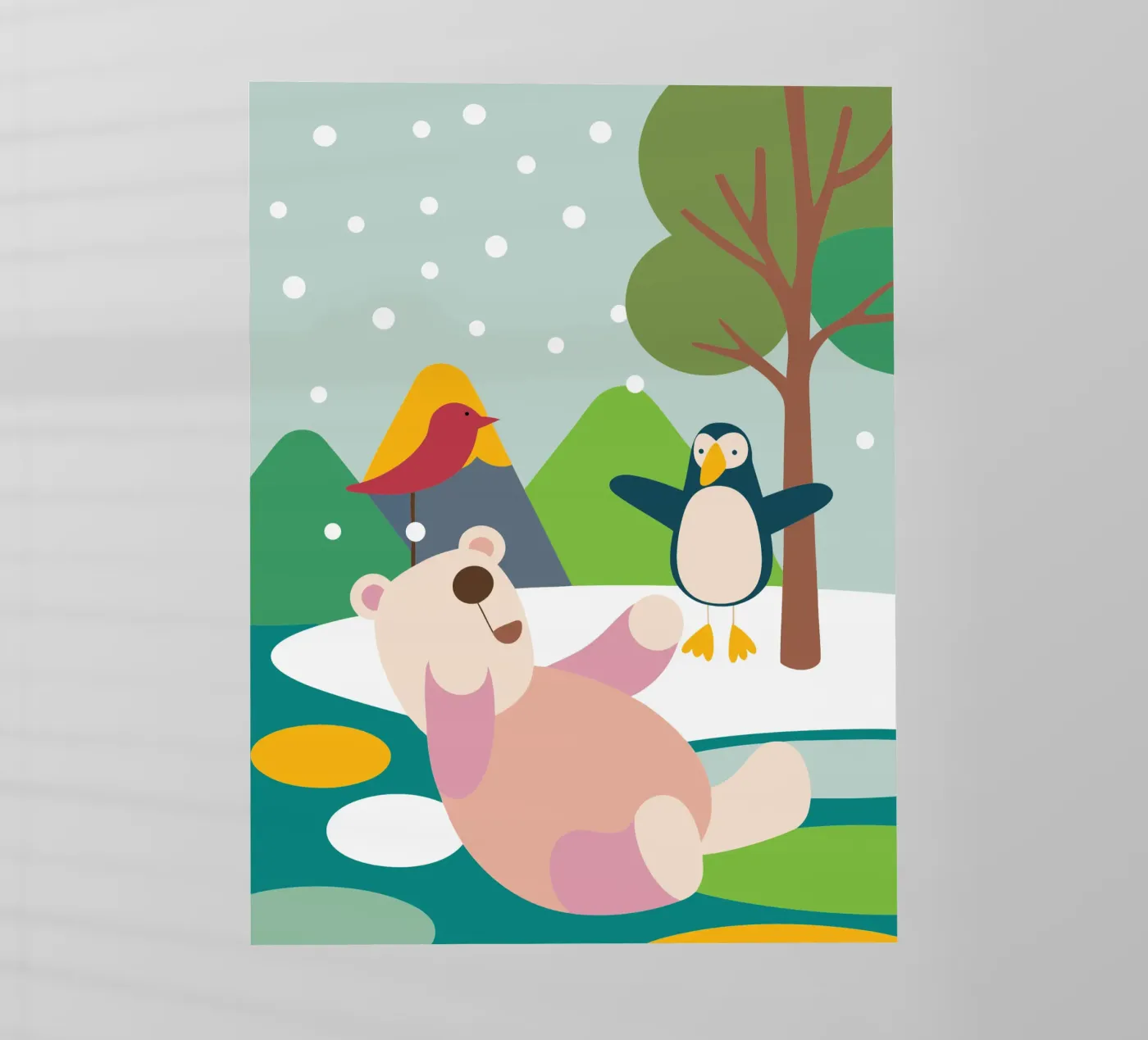 Orsi e pinguini pellicola backlit da CUTE ANIMALS