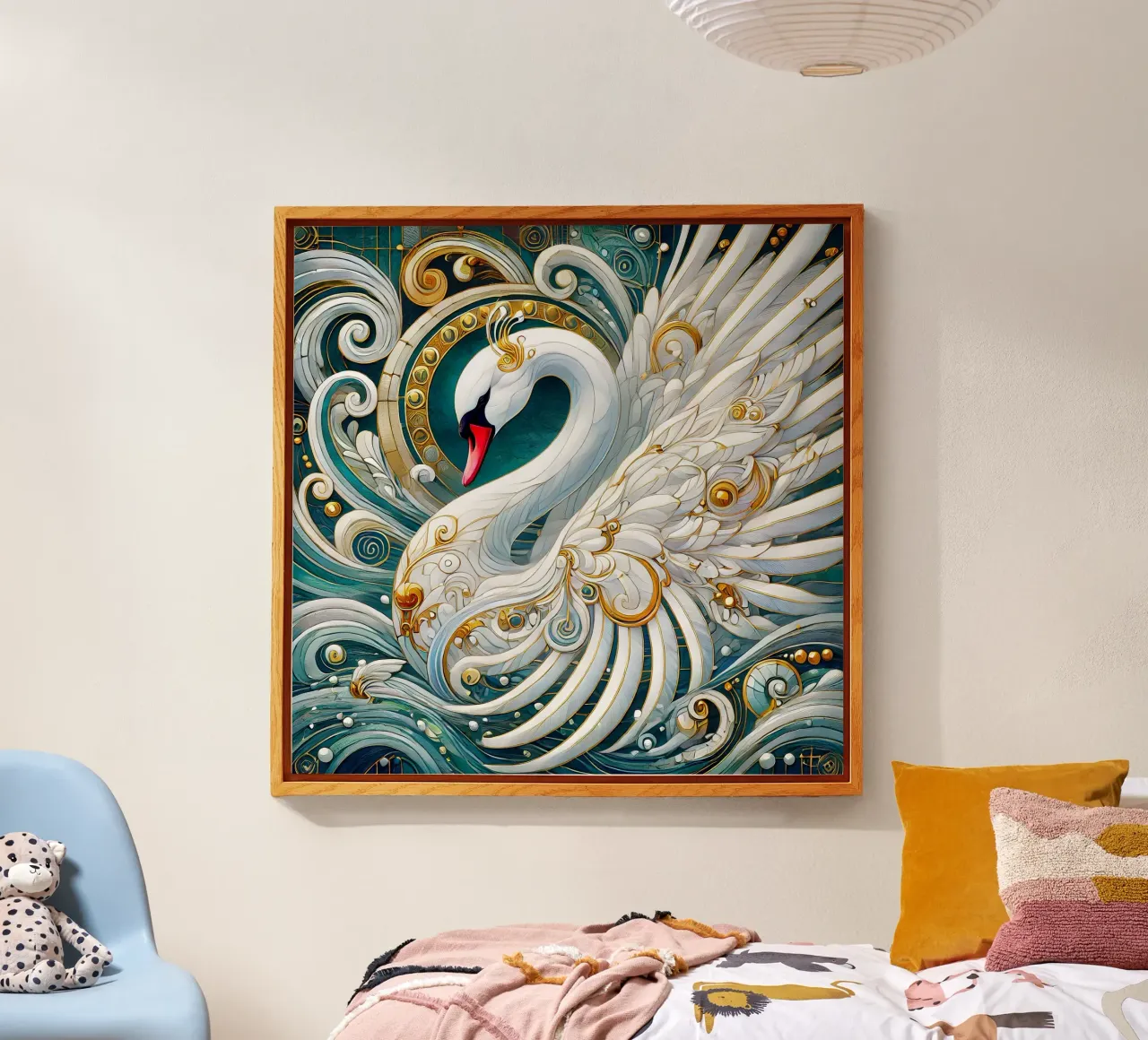 Cigno bianco plexiglass da Art-Nouveau-Dsg