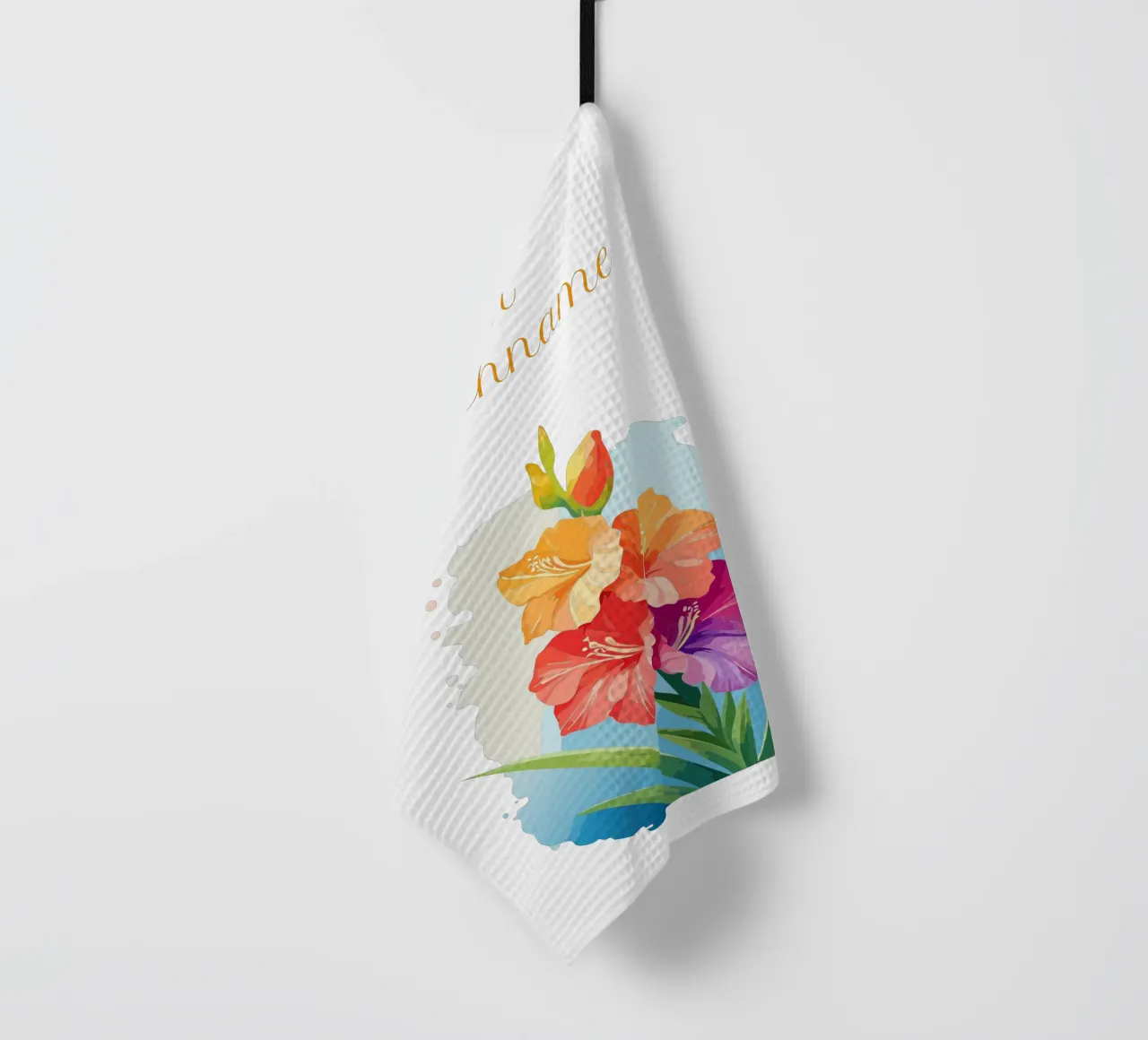 Fleur de naissance - Glaïeul d'août (fleur d'épée) torchon de Geburtsblume