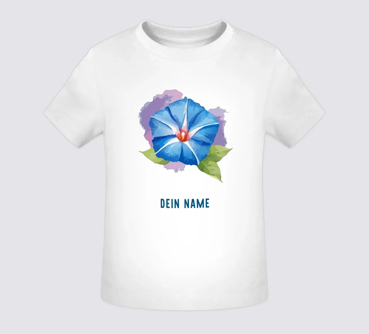 Fiore di nascita - Glorie mattutine blu di settembre maglietta neonato da Geburtsblume