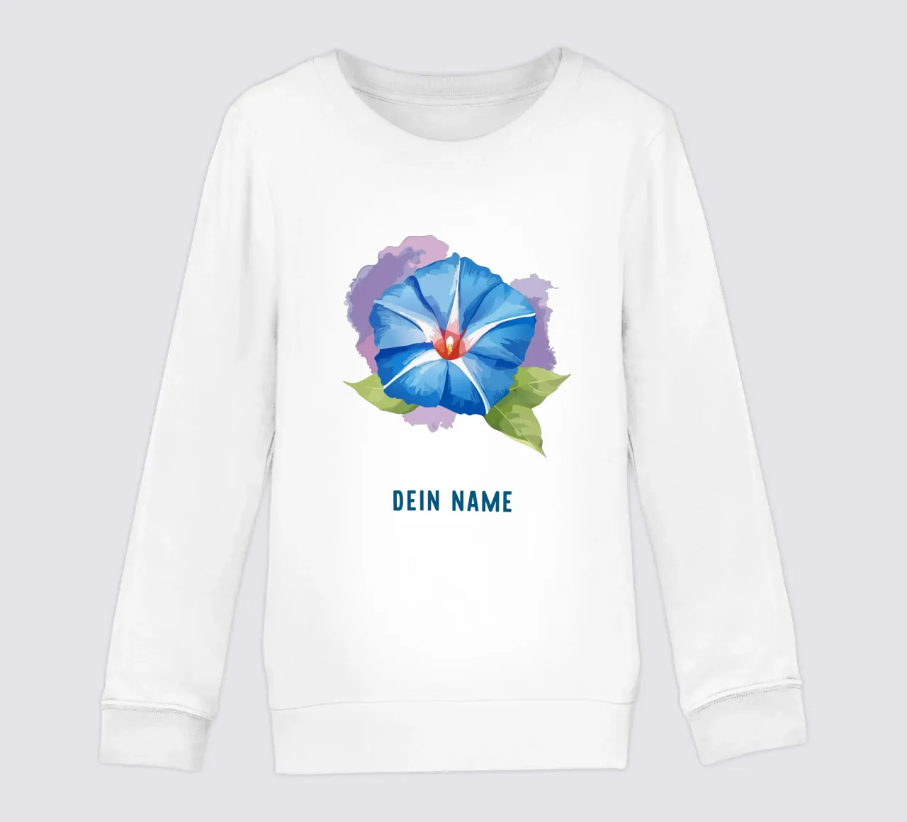Fiore di nascita - Glorie mattutine blu di settembre felpa bambino da Geburtsblume