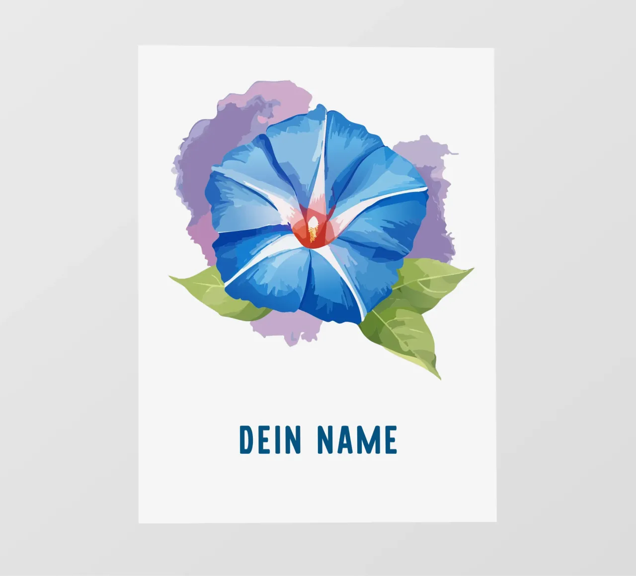 Fiore di nascita - Glorie mattutine blu di settembre telo in pvc da Geburtsblume