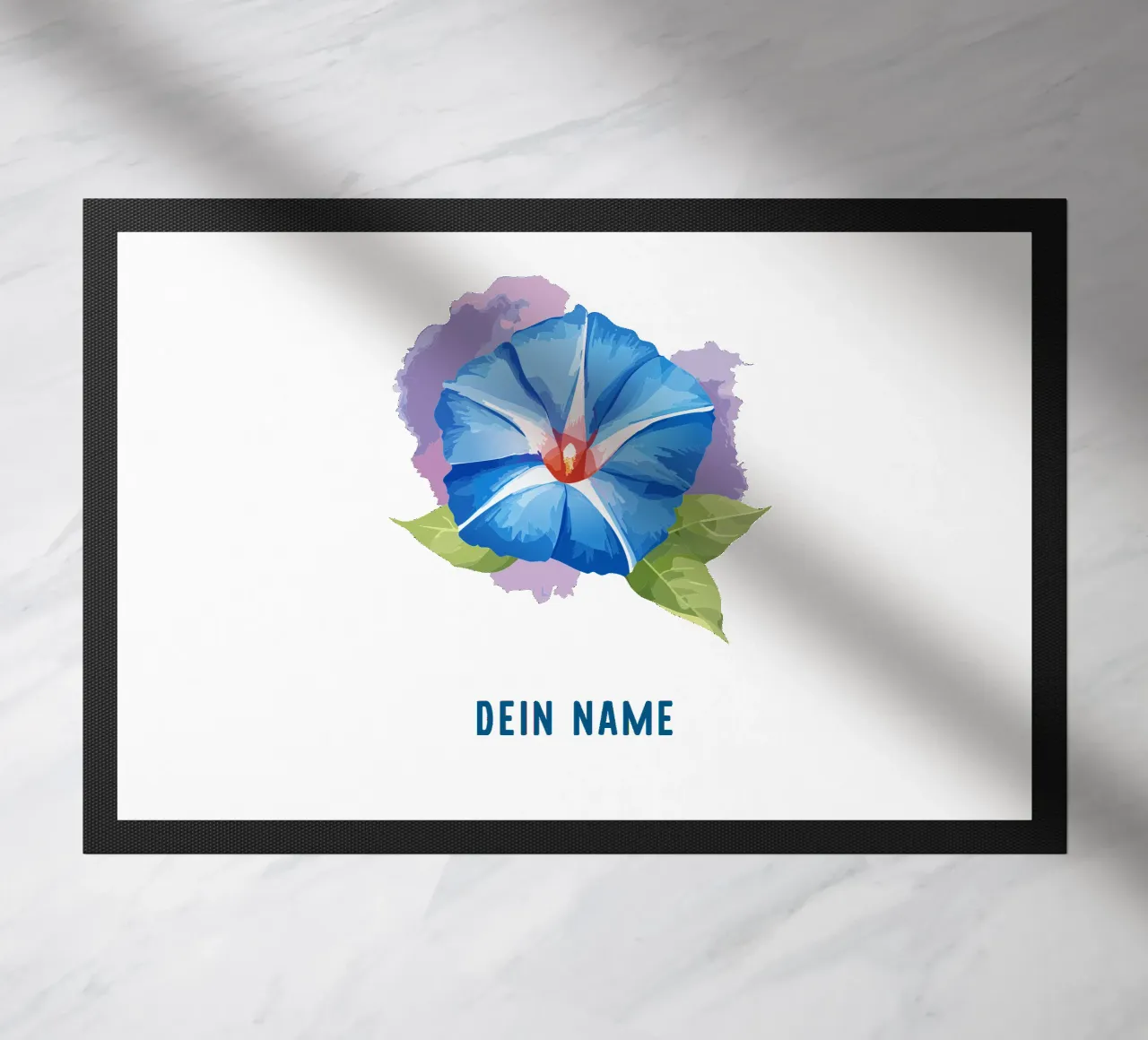 Fiore di nascita - Glorie mattutine blu di settembre zerbino da Geburtsblume