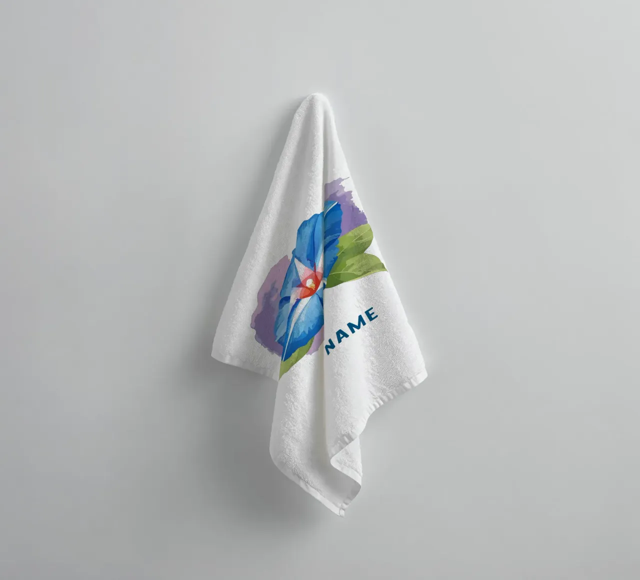 Fiore di nascita - Glorie mattutine blu di settembre asciugamano da bagno da Geburtsblume
