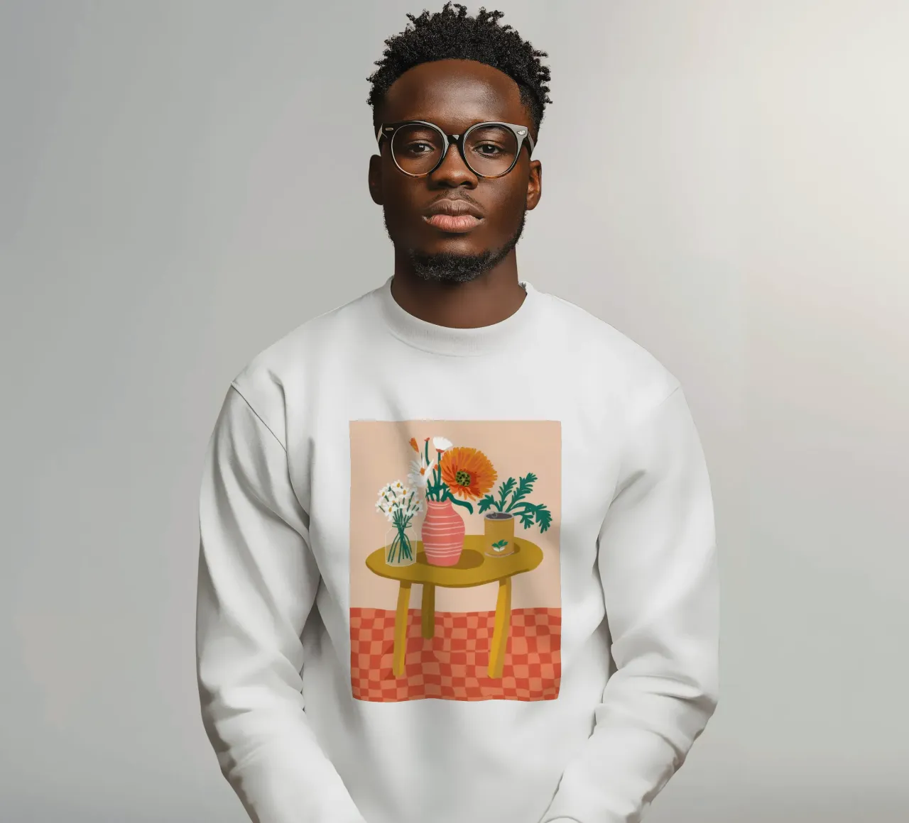 Geruit rustiek boeket sweatshirt van Prism Ritual