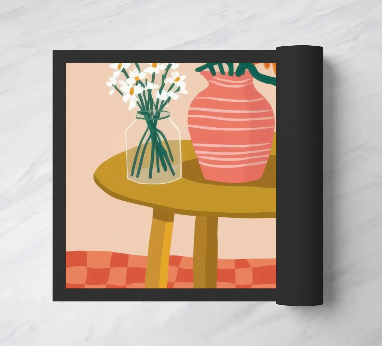 Bouquet rustico a scacchi zerbino da Prism Ritual