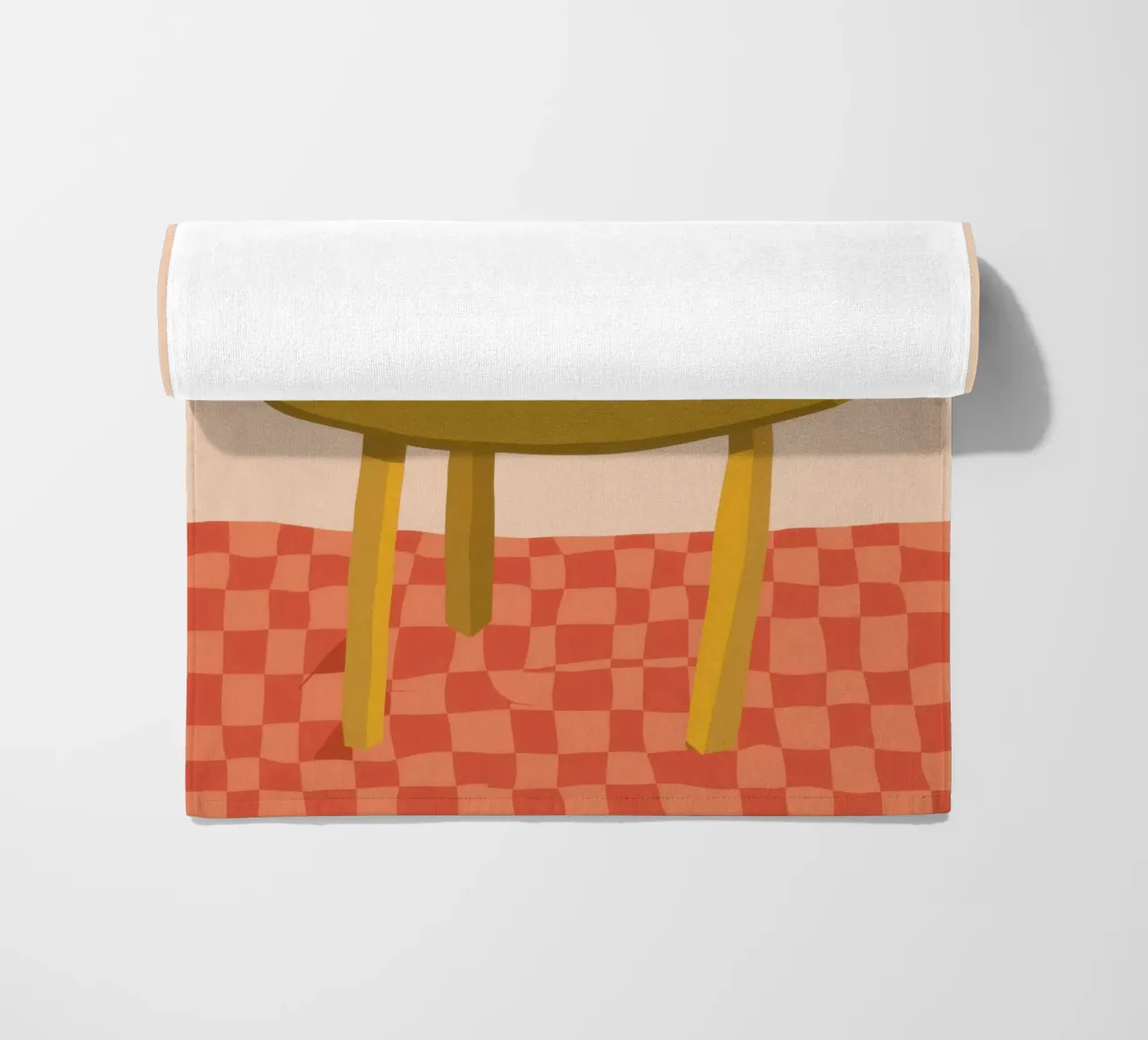 Bouquet rustico a scacchi telo mare da Prism Ritual