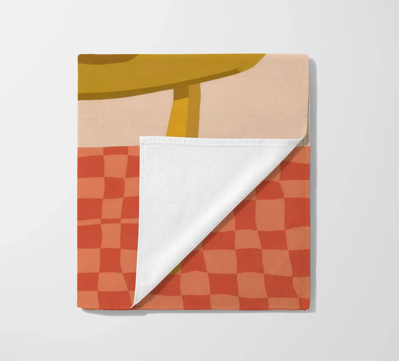 Bouquet rustico a scacchi telo mare da Prism Ritual